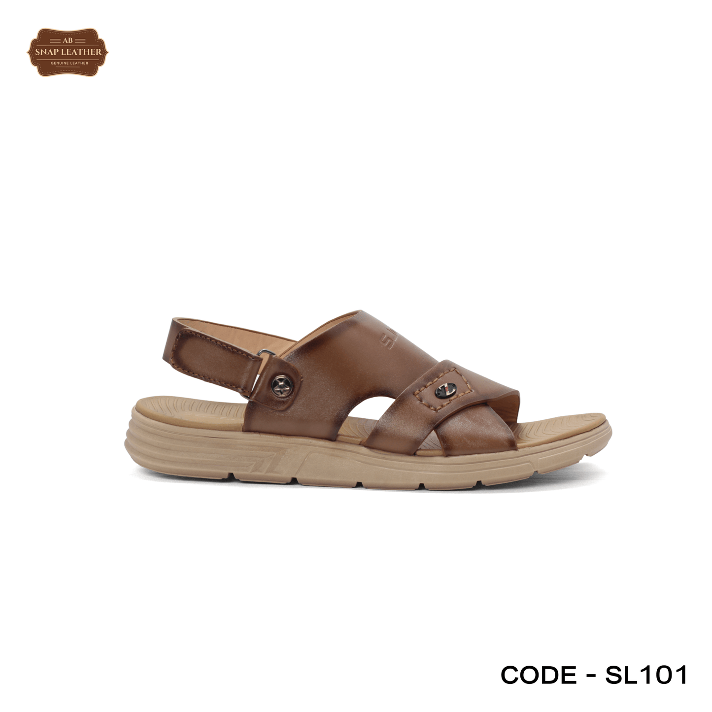 Sandals for men, featuring adjustable straps and a comfortable insole - Snap Leather Sandals for men, featuring adjustable straps and a comfortable insoleSandals for menSnap LeatherSandals for men, featuring adjustable straps and a comfortable insole