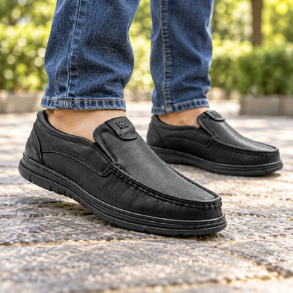 Original Leather Casual Shoe - Black & Chocolate