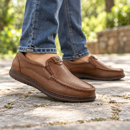 Original Leather Casual Shoe - Black & Chocolate